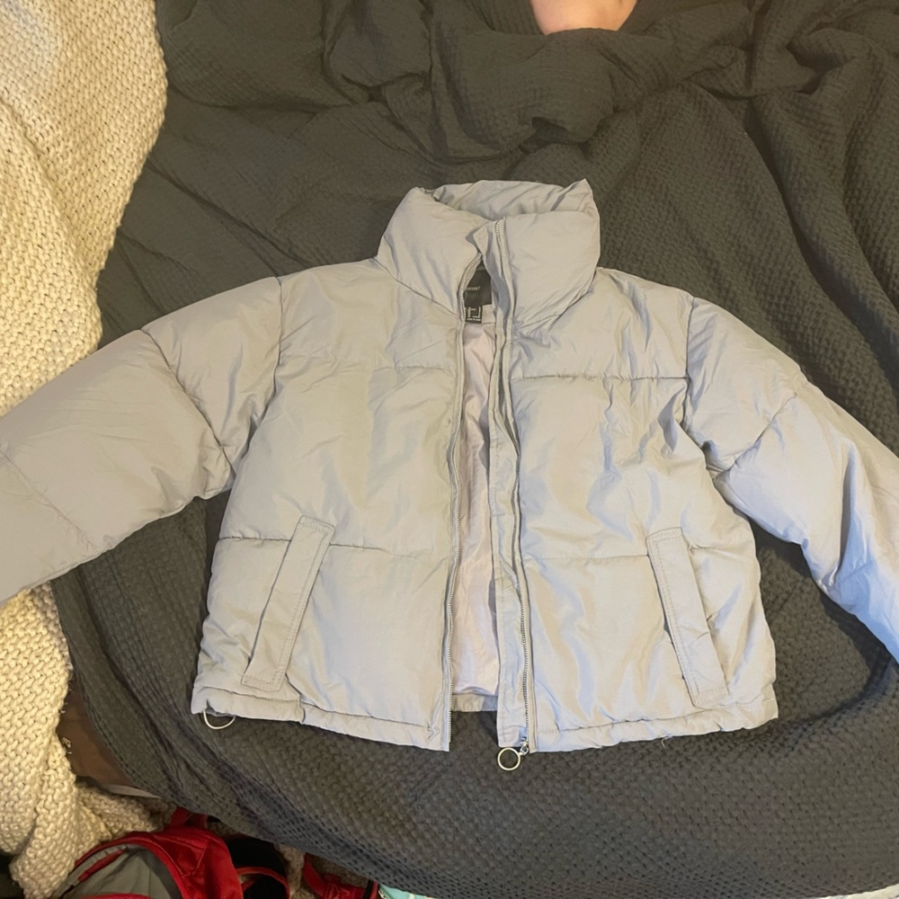 lilac puffer jacket
